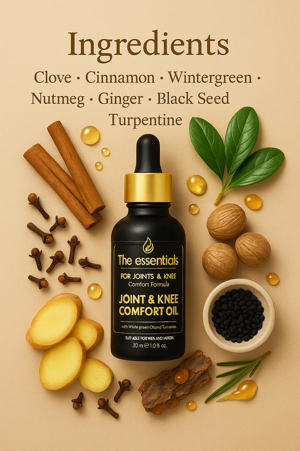 Joint and Knee Comfort Oil – Natural Relief for Your Active Life